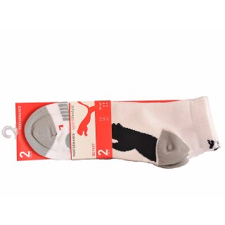 Puma Performance Viertelsocken, 2er Pack, weiß - 221302001-300 M / II / 39-42