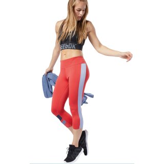 Reebok Womens Workout Colourblocked Capri - EC2400