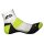 More Mile Laufsocke London weiß-gelb, Viertelsocken