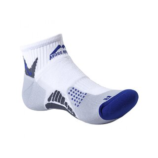 More Mile Laufsocke San Diego, weiß-blau, Sneaker-Socke