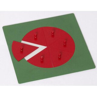 Bruchrechenkreise aus Metall - Montessori