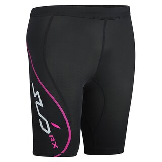 Sub Sports Damen RX Abgestufte Kompressionshose Funktionswäsche kurz schwarz-pink Base Layer short Black Stealth
