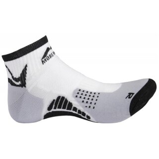 More Mile Laufsocke San Diego, weiß-schwarz, Sneaker-Socke