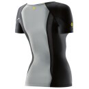 SKINS Top Short Sleeve Black/Limoncello Women